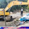 Diduga Alat Berat di Kampung Lumut Beroperasi di Lokasi Tambang Emas Berkedok Normalisasi Sungai