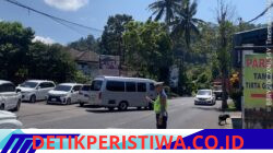 Pastikan Kawasan Wisata Kondusif,  Sat Lantas Berikan Pengamanan di Obyek Wisata Tirtagangga