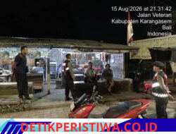 Jaga Kondusifitas Beberapa Kawasan Obyek Vital, Polsek Bebandem Gelar Patroli KRYD dan Barcode 