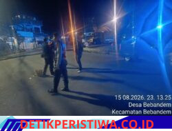 Cegah Kejahatan Malam Hari, Polsek Bebandem Gelar Blue Light Patrol di Jalur Rawan dan Area Pasar