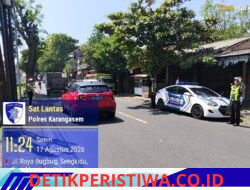 Cegah Truk Parkir Sembarangan, Satlantas Polres Karangasem Lakukan Gatur Lalin di Sepanjang Jalur Obyek Wisata Candidasa
