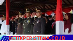 Wakapolres Karangasem Hadiri Upacara Pengibaran Merah Putih HUT Kemerdekaan RI Ke-81, di Lapangan Tanah Aron