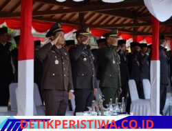 Hadiri Upacara Penurunan Bendera HUT RI Ke-81, Wakapolres Karangasem Tegaskan Sinergitas dalam Menjaga Kondusivitas Kamtibmas 