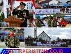 Kapolres Pimpin Aubade HUT ke-81 RI di Humbahas, Paskibraka Tampilkan Disiplin dan Nasionalisme