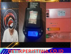 Tim Satres Narkoba Polres Oku Timur Berhasil Mengamankan Satu Dari Dua Tersangka Penyalahguna Narkotika, di Sebuah Rumah Desa Sido Mulyo Belitang