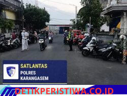 Berikan Pemahaman Tertib dalam Berlalulintas, Sat Lantas laksanakan Binluh kepada Masyarakat dan Gatur Lalin di Pasar Amlapura