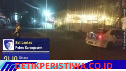 Cegah Gangguan Kamtibmas, Sat Lantas Polres Karangasem Intensifkan Giat  Blue Light Patrol Pada Malam Hari