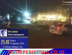 Cegah Gangguan Kamtibmas, Sat Lantas Polres Karangasem Intensifkan Giat  Blue Light Patrol Pada Malam Hari