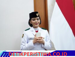 Di HUT ke-81 RI, Celina Olivia Bangga dan Terharu Bawa Baki Merah Putih di Hadapan Prabowo