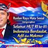Pendiri Komunitas Mata Sosial, Ruslan Raya: HUT RI ke‑81 Momentum Syukur dan Dukungan Program Nasional