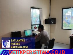 Melalui Inovasi Samsat Drive Thru,  Sat Lantas Polres Karangasem Percepat dan Permudah Masyarakat Bayar Pajak Kendaraan 