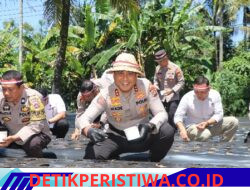 Fokus Perkuat Ketahanan Pangan Lokal, Polres Karangasem Hijaukan Lahan 3 Are di Desa Jungutan dengan Bawang Putih