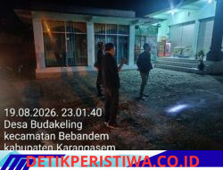 Jaga Kondusivitas Situasi Kamtibmas Wilayah, Polsek Bebandem Gelar Blue Light Patrol hingga Dini Hari