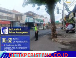 Cegah Lakalantas, Anggota Sat Lantas Polres Karangasem Lakukan PH Pagi di MAN Amlapura