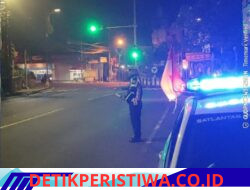 Cegah Gangguan Kamtibmas dan Kamtibselcarlantas, Unit Turjagwali Satlantas Polres Karangasem Intensifkan Patroli Barcode dan Blue Light Patrol 