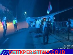 Ciptakan Rasa Aman kepada  Masyarakat pada Malam Hari, Polsek Bebandem Gelar Blue Light Patrol di Jalur Rawan dan Obyek Vital