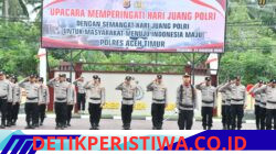 Pimpin Upacara Hari Juang Polri 2026, Kapolres Aceh Timur Bacakan Proklamasi Polisi