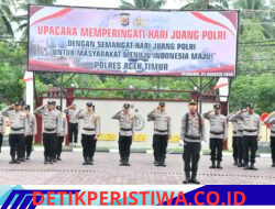 Pimpin Upacara Hari Juang Polri 2026, Kapolres Aceh Timur Bacakan Proklamasi Polisi