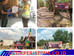 Bhabinkamtibmas Polres Oku Timur Giat Gencarkan Sosialisasi Karhutla Kepada Warga Masyarakat, di Bumi Sebiduk Sehaluan