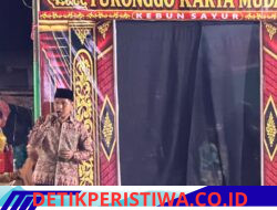 Malam Syukuran HUT ke-81 RI di Kebun Sayur Meriah dengan Kuda Lumping