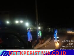 Berikan Rasa Aman kepada Masyarakat pada Dini Hari, Polsek Bebandem Intensifkan Blue Light Patrol