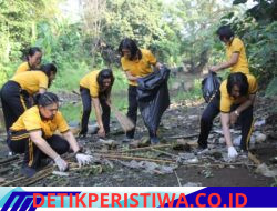 Semangati HUT Polwan Ke-78, Polwan Polres Jembrana Lakukan Aksi Bersih Bersih di Halaman dan Area Belakang Asrama PJD Polres Jembrana