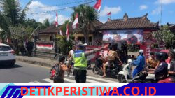 Cegah Laka Lantas Kalangan Pelajar, Melalui Giat Strong Poin Personil Polsek Rendang Bantu Sebrangkan Siswa Siswi SDN 1 Menanga