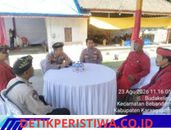Kapolsek Bebandem Hadiri Rangkaian Upacara Pitra Yadnya dan Atma Wedana Masal, Bersama Warga Pande Karangasem