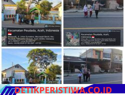 Strong Point Polsek Peudada Ciptakan Kamseltibcarlantas di Depan Sekolah dan Pasar
