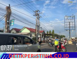 Satlantas Polres Bireuen Gelar Gatur Pagi, Wujudkan Kamseltibcarlantas di Wilayah Kota