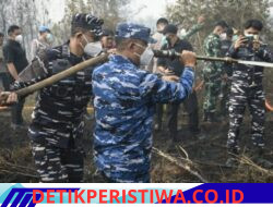 Lanal Banjarmasin Bersama Forkopimda Kalsel Bersinergi Tinjau Posko Karhutla