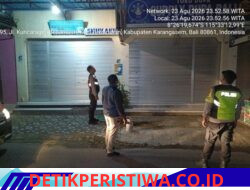 Cegah Aksi Kriminalitas pada Malam Hari, Polsek Bebandem Intensifkan KRYD dan Patroli Barcode di Obvital Hingga Pemukiman Penduduk 