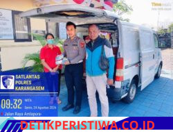 Melalui Layanan Mobil SAMSAT Keliling, Sat Lantas Karangasem Berikan Kemudah kepada Masyarakat Bayar Pajak Kendaraan 