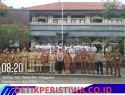 Melalui Program Police Goes to School, Polsek Bebandem Bangun Karakter Bangsa dan Sosialisasikan Bahaya Narkoba kepada Siswa Siswi SMKN 1 Bebandem