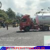 Personel Unit Pam Obvit Sat Samapta Polres Karangasem Lakukan Gatur  Lalin di Depan Pertamina Integrated Terminal Manggis