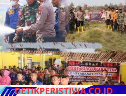 Kapolres OKU Timur Tinjau Posko Siaga Karhutla, di Polsek Madang Suku I