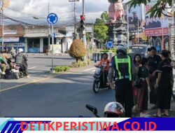 Jaga Ketertiban dan Kelancaran Arus Lalulintas, Sat Lantas Lakukan Gatur Lalin di Ktl 1 Subagan
