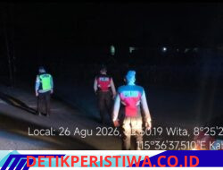 Jaga Kondusivitas Situasi Kamtibmas Malam Hari, Polsek Bebandem Gelar Blue Light Patrol di Jalur Rawan dan Pemukiman penduduk 
