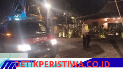 Pastikan Situasi Kamtibmas Kondusif, Personel Polsek Sidemen Intensifkan Giat Blue Light Patrol 