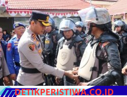 Tuntaskan Simulasi Sispam Mako, Kapolres Karangasem Pimpin Apel Konsolidasi dan Lakukan Pemeriksaan Pasukan
