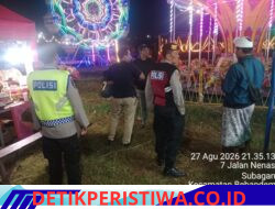 Cegah Aksi Kriminalitas pada Malam Hari, Polsek Bebandem Gelar KRYD Patroli Barcode di Objek Vital dan Pemukiman Penduduk 