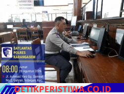 Tingkatkan Kualitas Pelayanan, Sat Lantas Polres Karangasem Serahkan STNK Baru Secara Cepat Ramah dan Transparan 