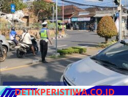 Pastikan Ketertiban dan Kelancaran Arus Lalulintas, Personil Lantas Rutin Lakukan Gatur Pagi  di Ktl 1 Subagan