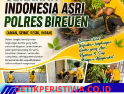 POLRES BIREUEN GELAR GERAKAN INDONESIA ASRI, CIPTAKAN KEBERSIHAN LINGKUNGAN KANTOR