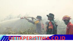 Kapolda Jambi Bersama Gubernur dan Danrem Pantau Penanganan Karhutla di Tanjab Timur