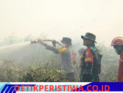 Kapolda Jambi Bersama Gubernur dan Danrem Pantau Penanganan Karhutla di Tanjab Timur