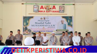 Maulid Nabi di Polres Aceh Tengah, Kapolres Ajak Personel Teladani Akhlak Rasulullah dalam Pengabdian