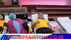 Semangati Hari Jadi ke-78 Polwan RI, Kapolres Karangasem Ikuti Aksi Donor Darah di Polda Bali