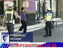 Melalui Kegiatan Rutin yang Ditingktkan, Satlantas Polres Karangasem Lakukan Patroli di areal Pertokoan