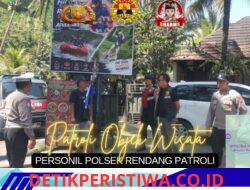 Cegah Gangguan Kamtibmas Polsek Rendang Intensifkan Patroli di Wilayah Kec. Rendang 